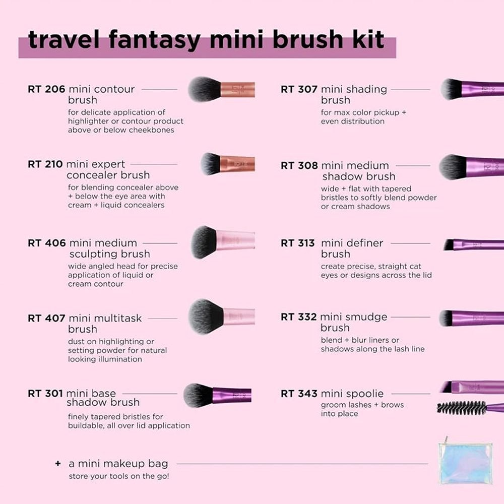 Real Techniques Travel Fantasy Mini Brush Kit