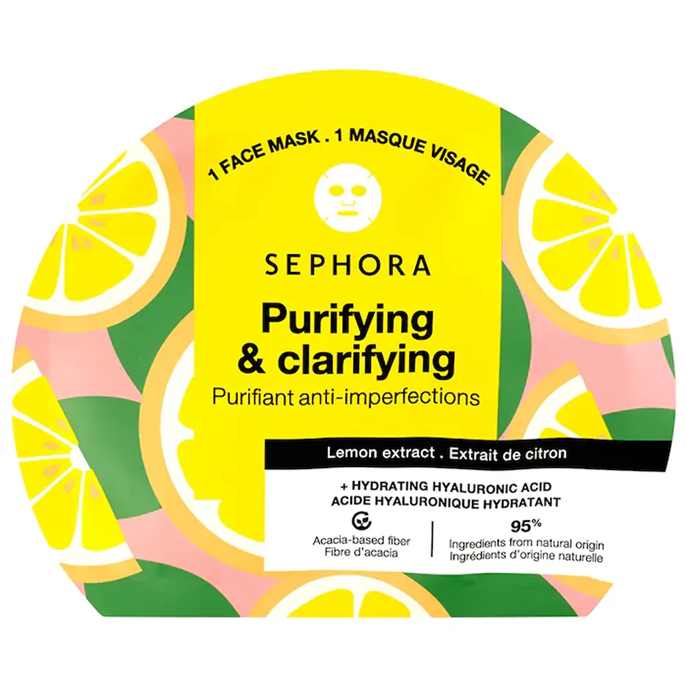 Sephora Collection Hydrating Hyaluronic Acid Face Masks (Lemon)