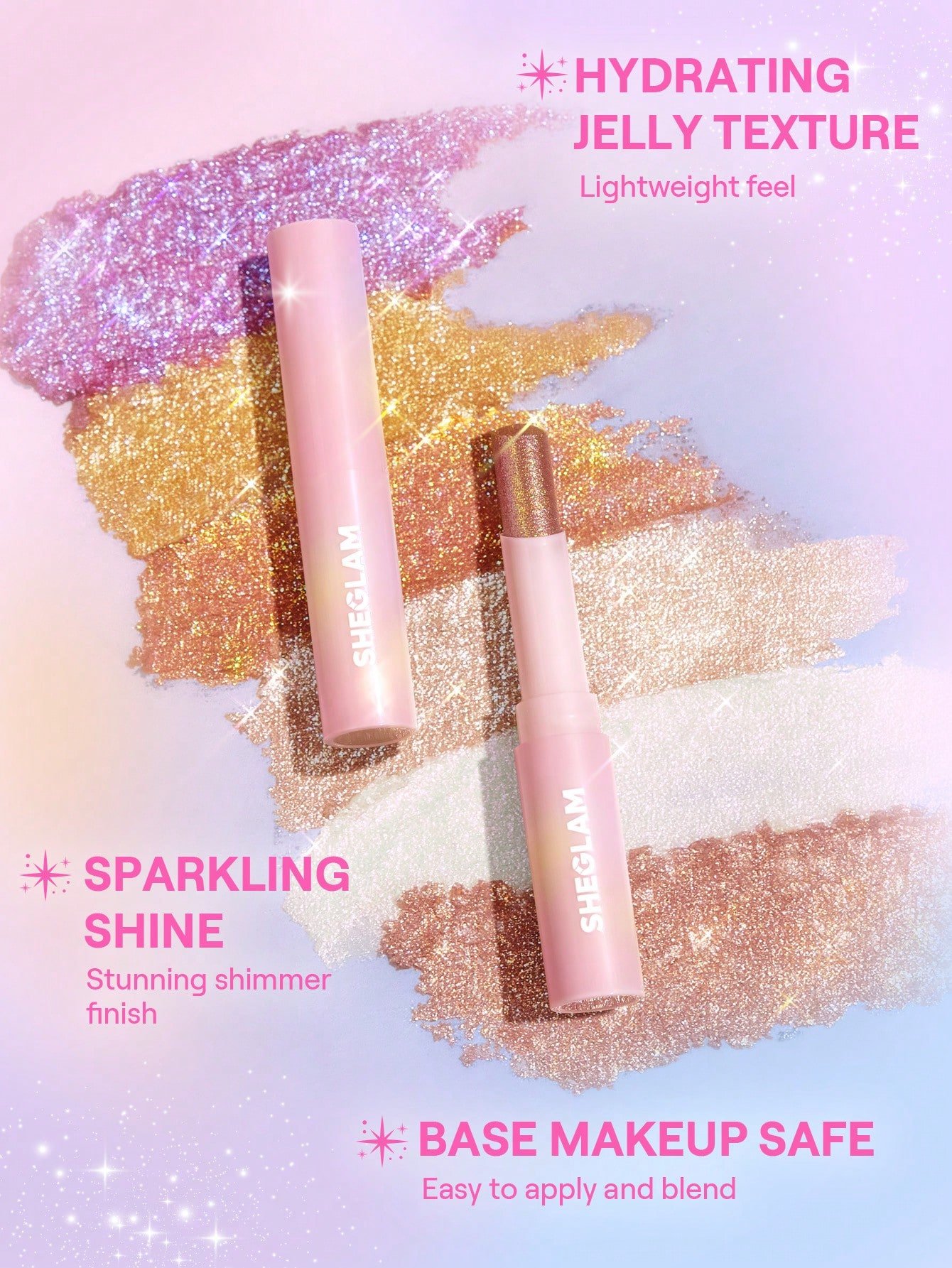 SHEGLAM Crystal Jelly Glaze Stick – Starlit Silver