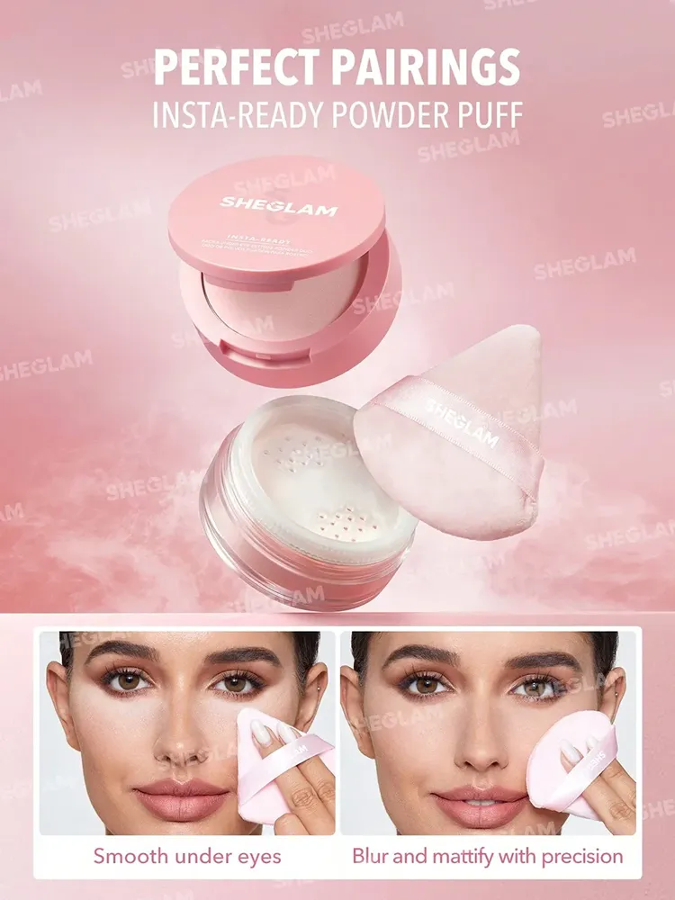 SHEGLAM Insta-Ready Face & Under Eye Powder Duo – Bubblegum