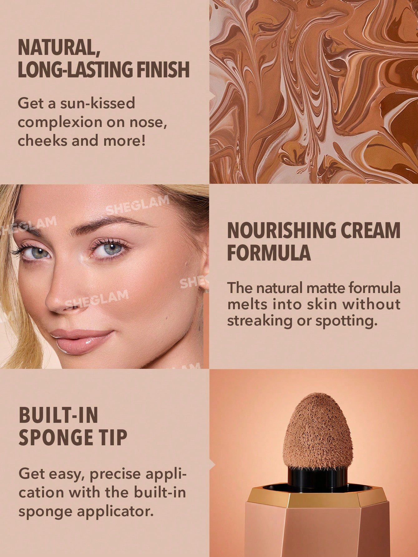 SHEGLAM Sun Bean Matte Liquid Bronzer – Golden Sun