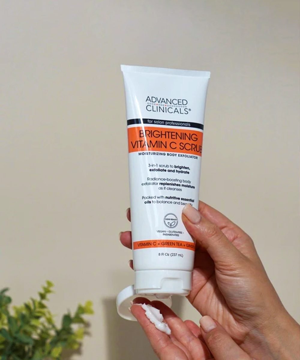 Advanced Clinicals Brightening Vitamin C Scrub, 8 fl oz (237 ml)
