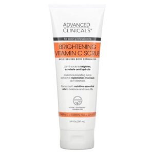 Advanced Clinicals Brightening Vitamin C Scrub, 8 fl oz (237 ml)