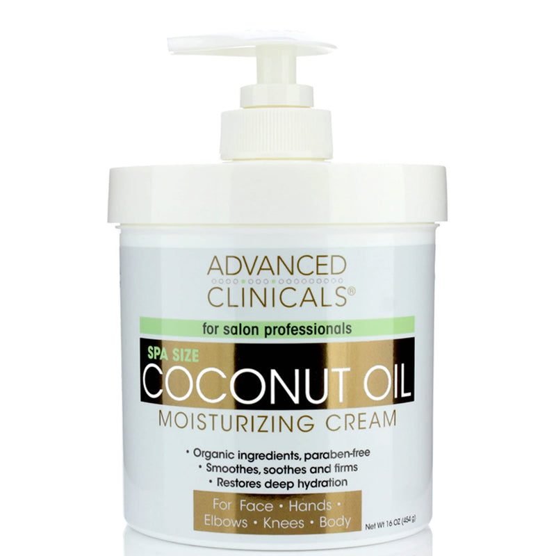 Advanced Clinicals Coconut Oil Moisturizing Cream 454g