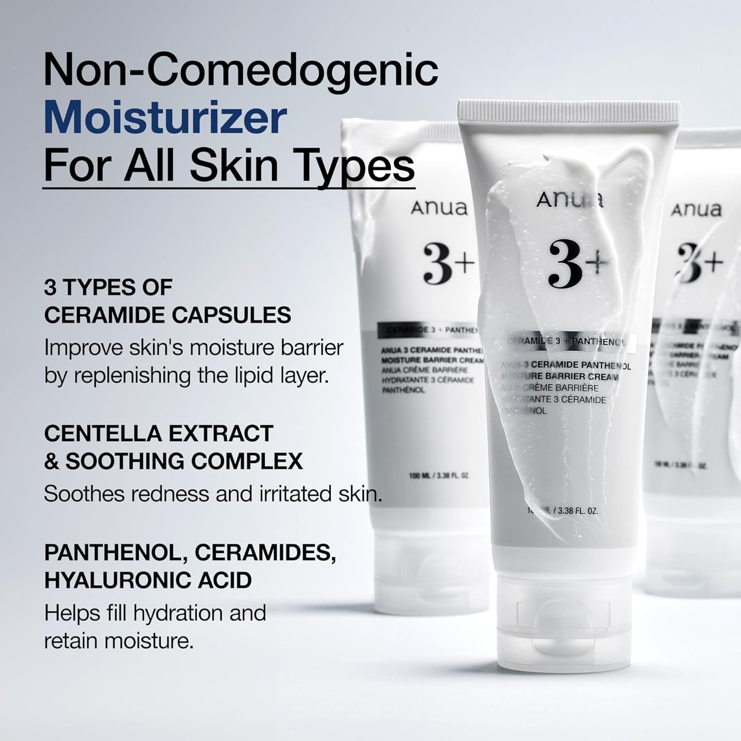 Anua 3 Ceramide Panthenol Moisture Barrier Cream – 100ml