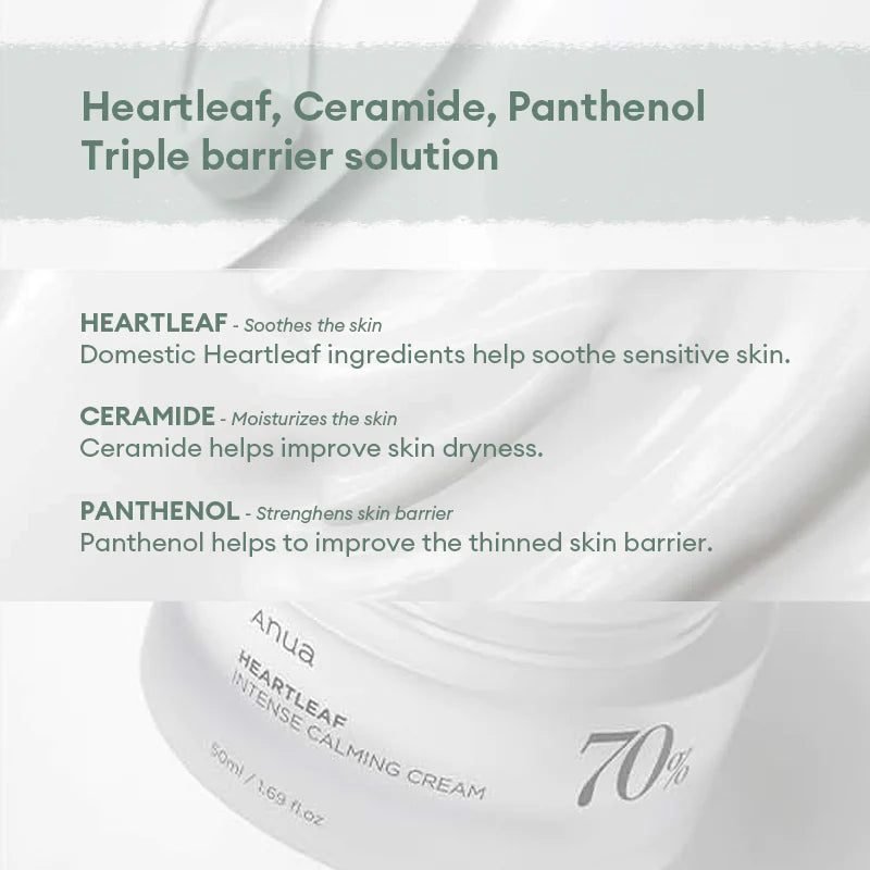Anua – Heartleaf 70% intense calming cream 50ml