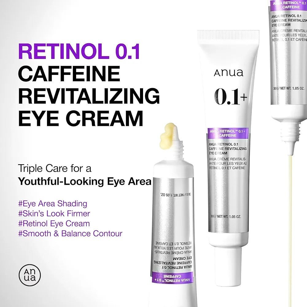 Anua Retinol 0.1 Caffeine Revitalizing Eye Cream 30ml