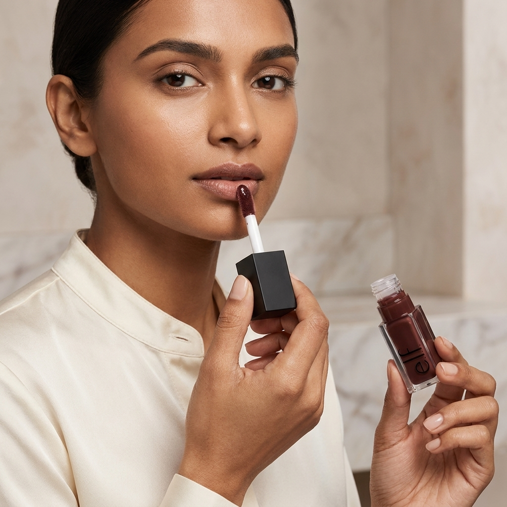 Elf Cosmetics Glow Reviver Lip Oil – Hot As Fudge