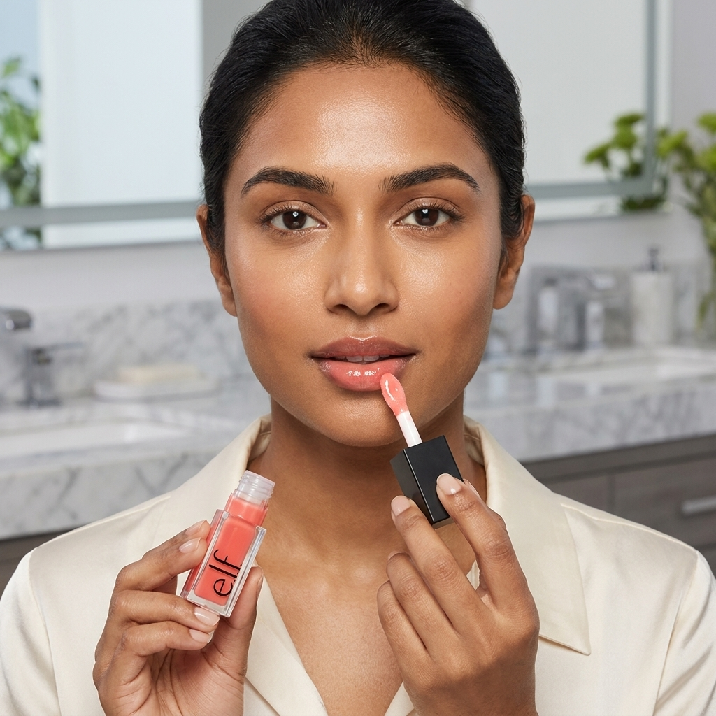 Elf Cosmetics Glow Reviver Lip Oil – Pink Quartz
