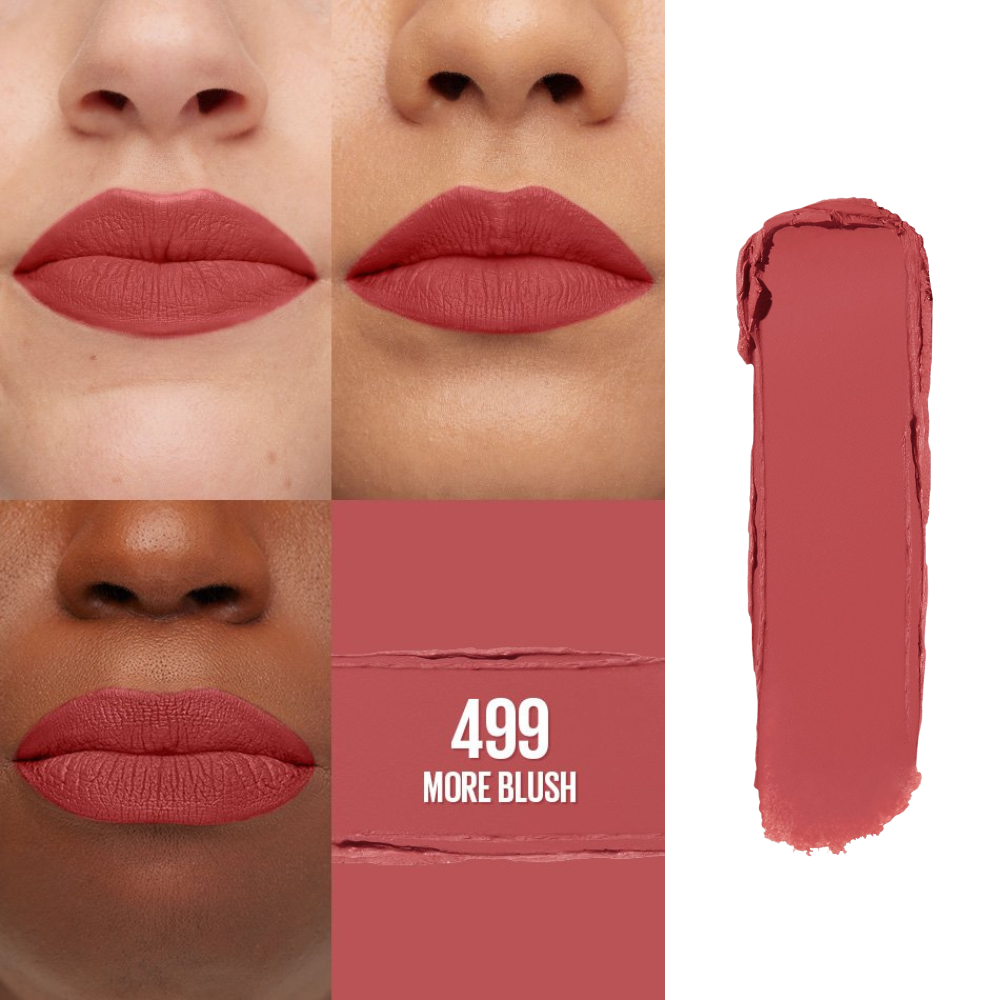 Maybelline New York Color Sensational Ultimatte Matte Lipstick – 499 More Blush