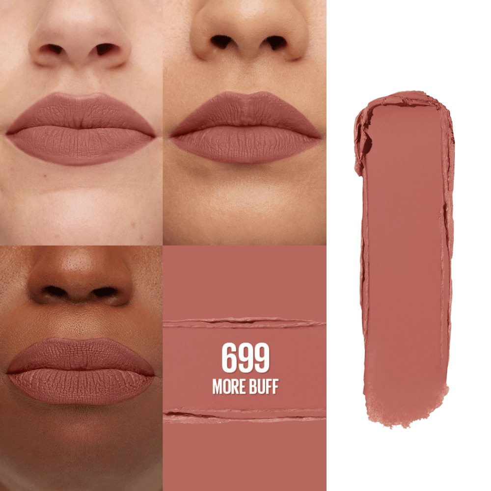 Maybelline New York Color Sensational Ultimatte Matte Lipstick – 699 More Buff