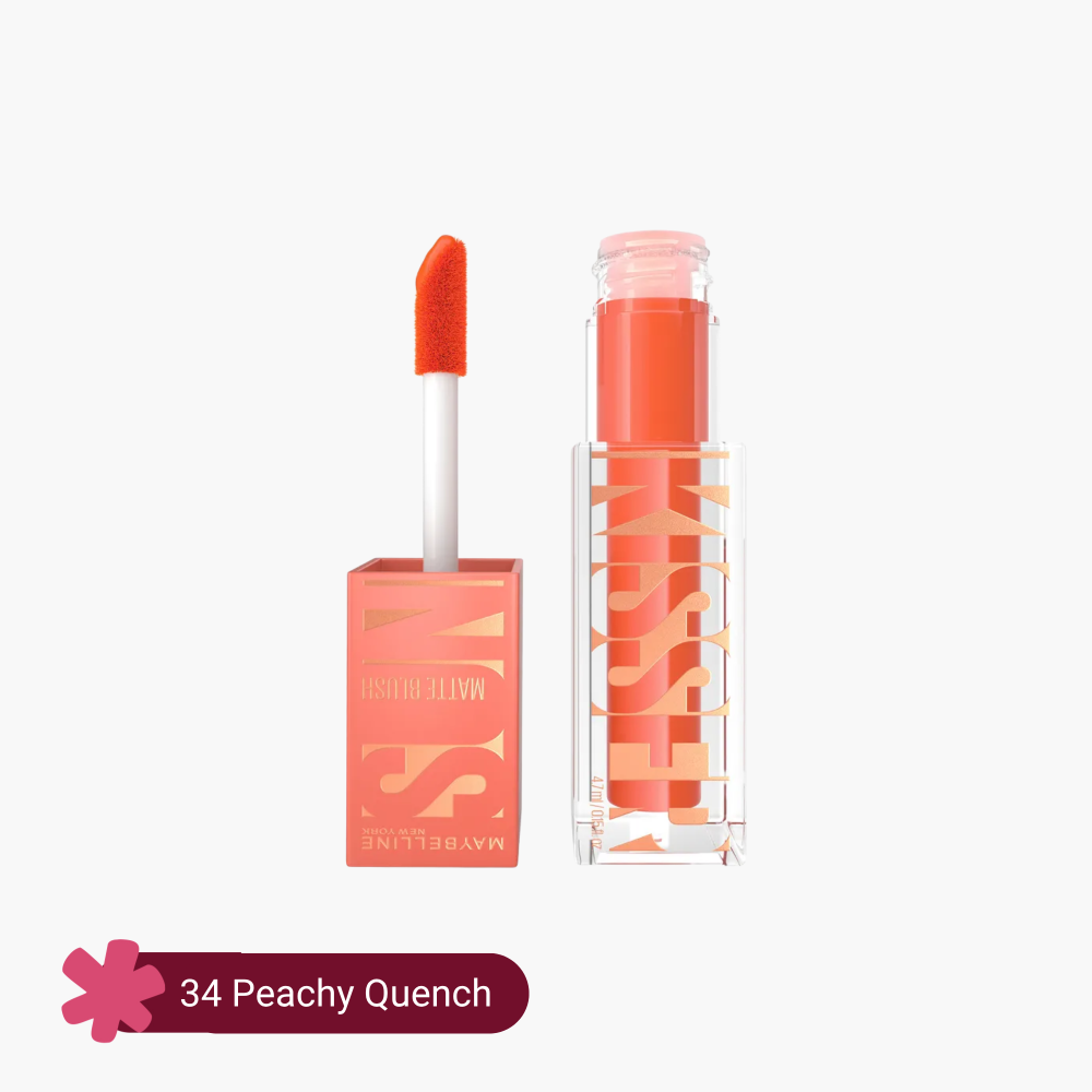 Maybelline SunKisser Matte Liquid Blush 4.7ml – 34 Peachy Quench