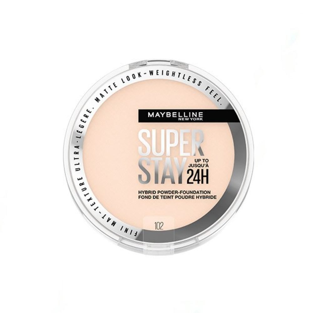 Maybelline Super Stay Up To 24Hr Hybrid Powder Foundation – 102