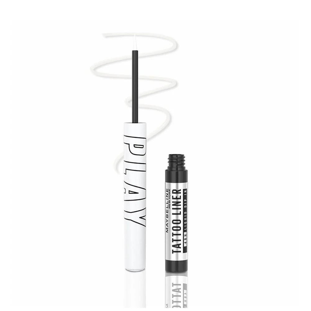 Maybelline Tattoo Play Liquid Eyeliner, Water Proof – White