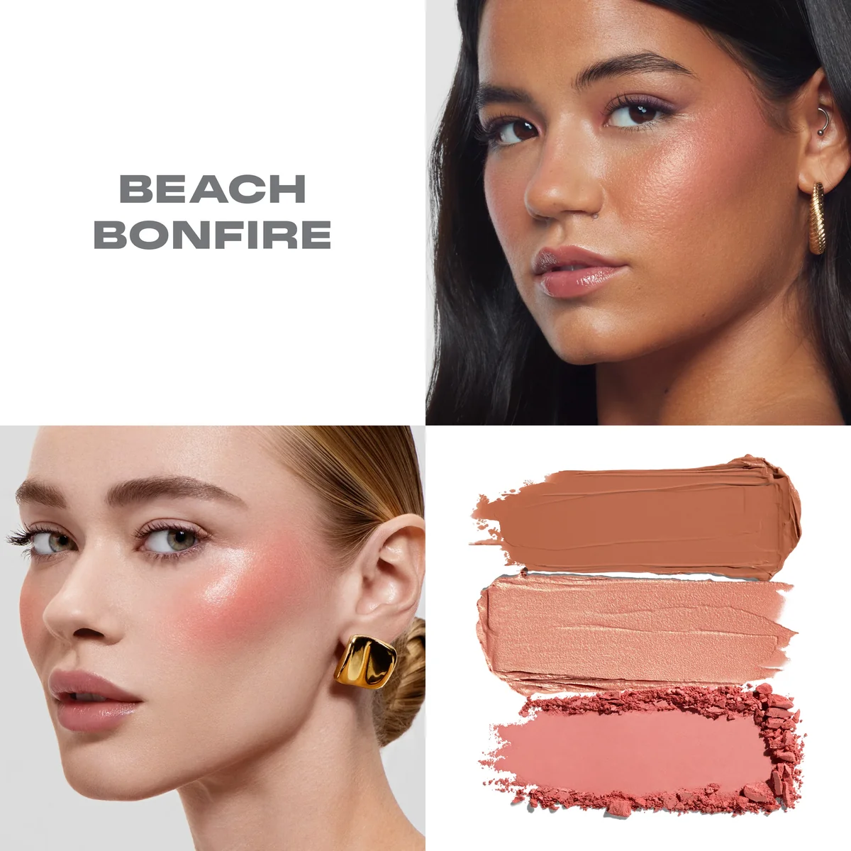 Morphe – Cheek Thrills Multi-Finish Face Trio – Beach Bonfire