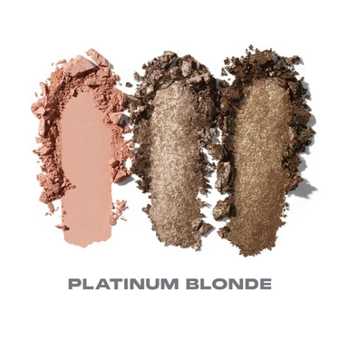 Morphe Dazzling Metallics Eyeshadow Trio – Platinum Bombshell
