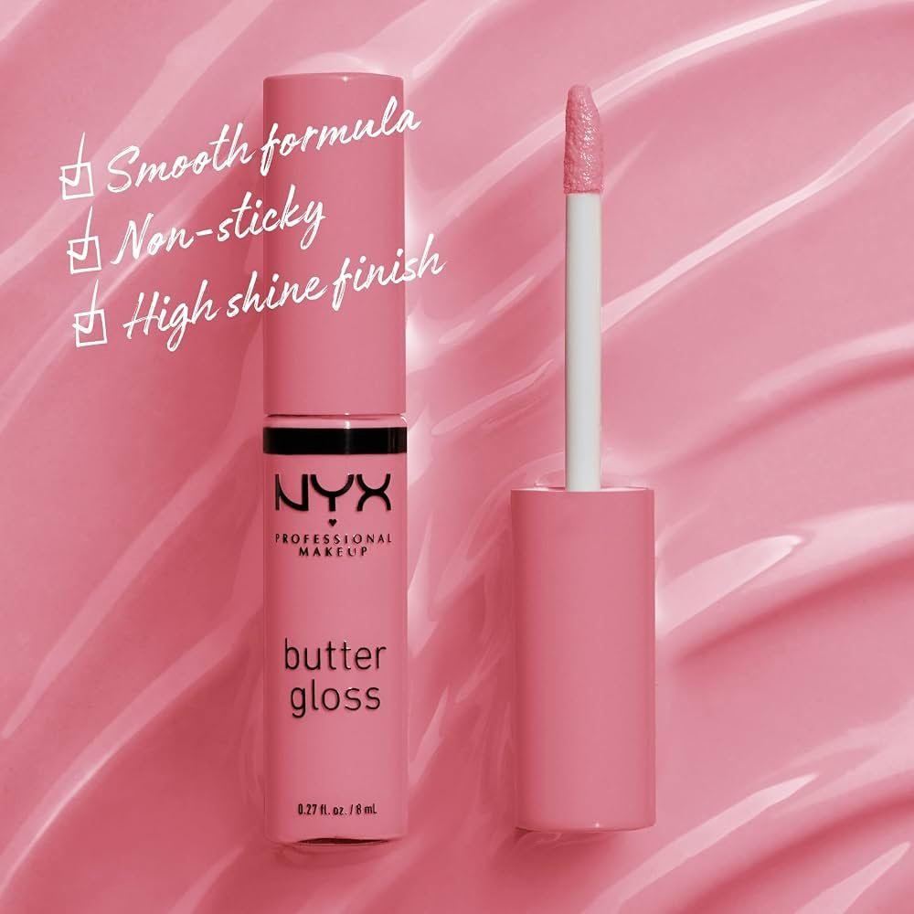 Nyx Cosmetics Butter Gloss Non-Sticky Lip Gloss Cream – Angel Food Cake
