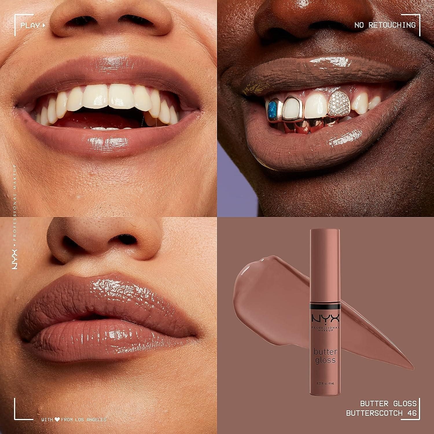 Nyx Cosmetics Butter Gloss Non-Sticky Lip Gloss Cream – Butterscotch