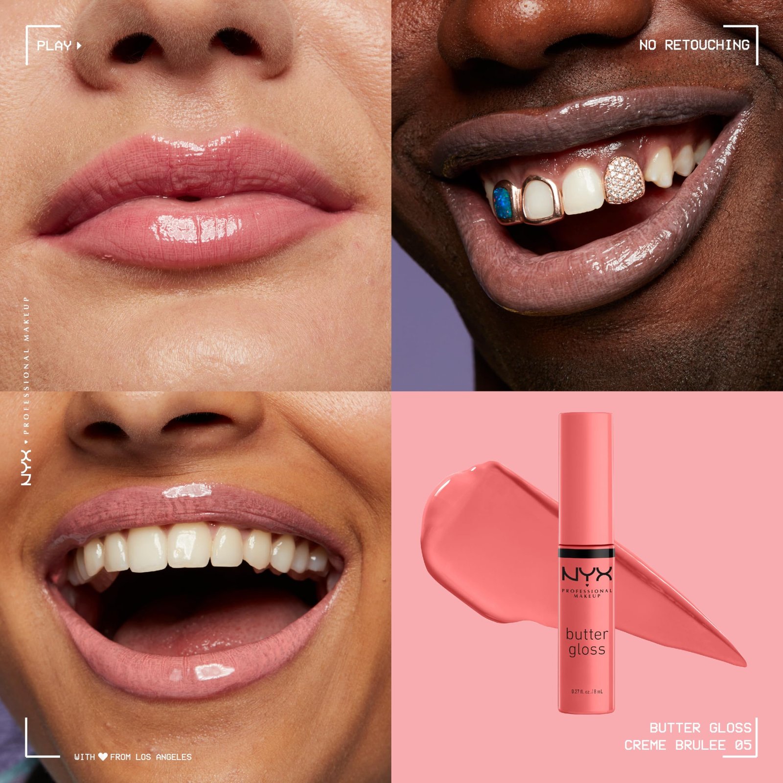 Nyx Cosmetics Butter Gloss Non-Sticky Lip Gloss Cream – Cream Brulee