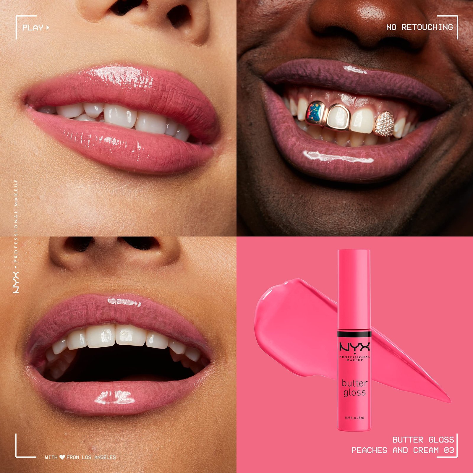 Nyx Cosmetics Butter Gloss Non-Sticky Lip Gloss Cream – Peaches and Cream