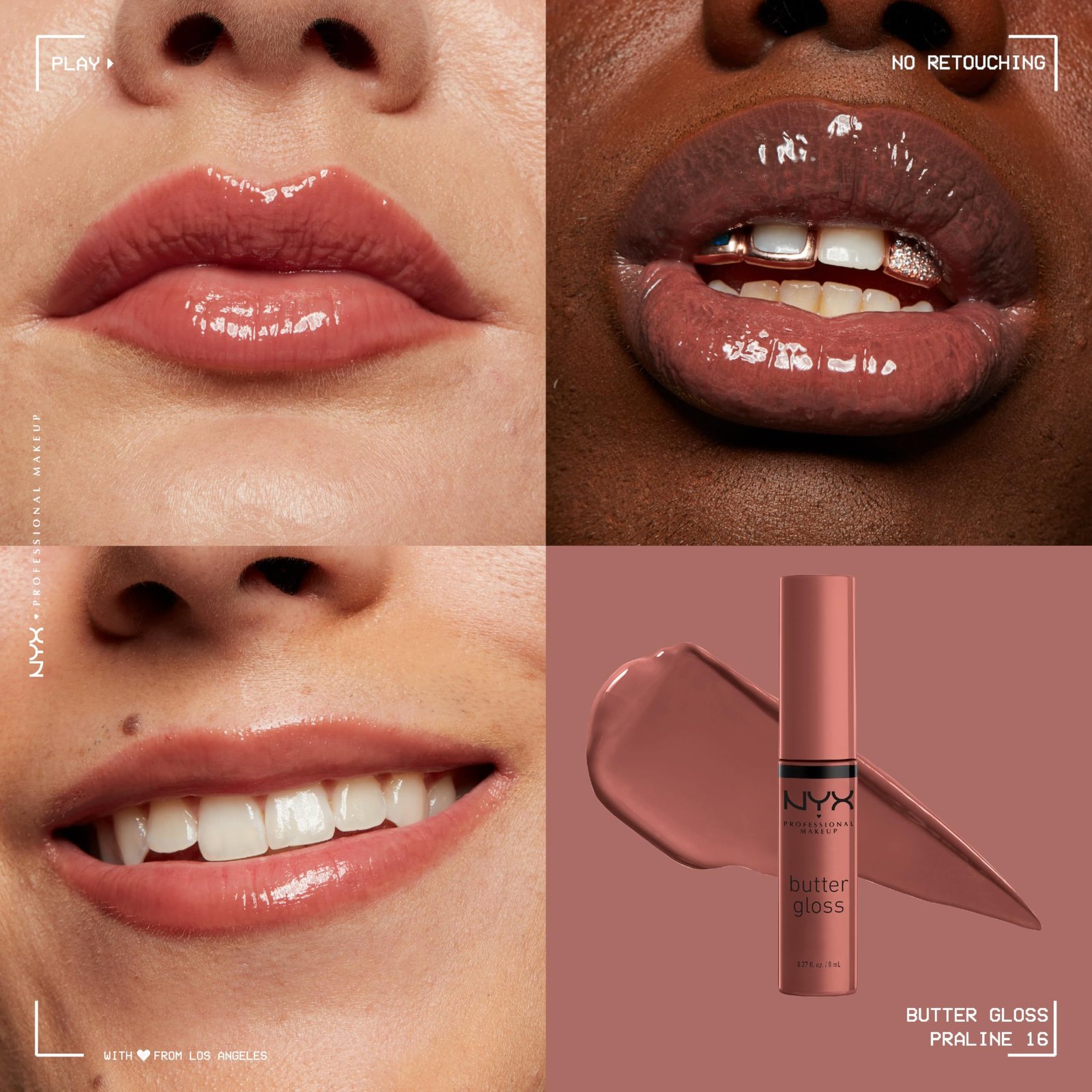 Nyx Cosmetics Butter Gloss Non-Sticky Lip Gloss Cream – Praline