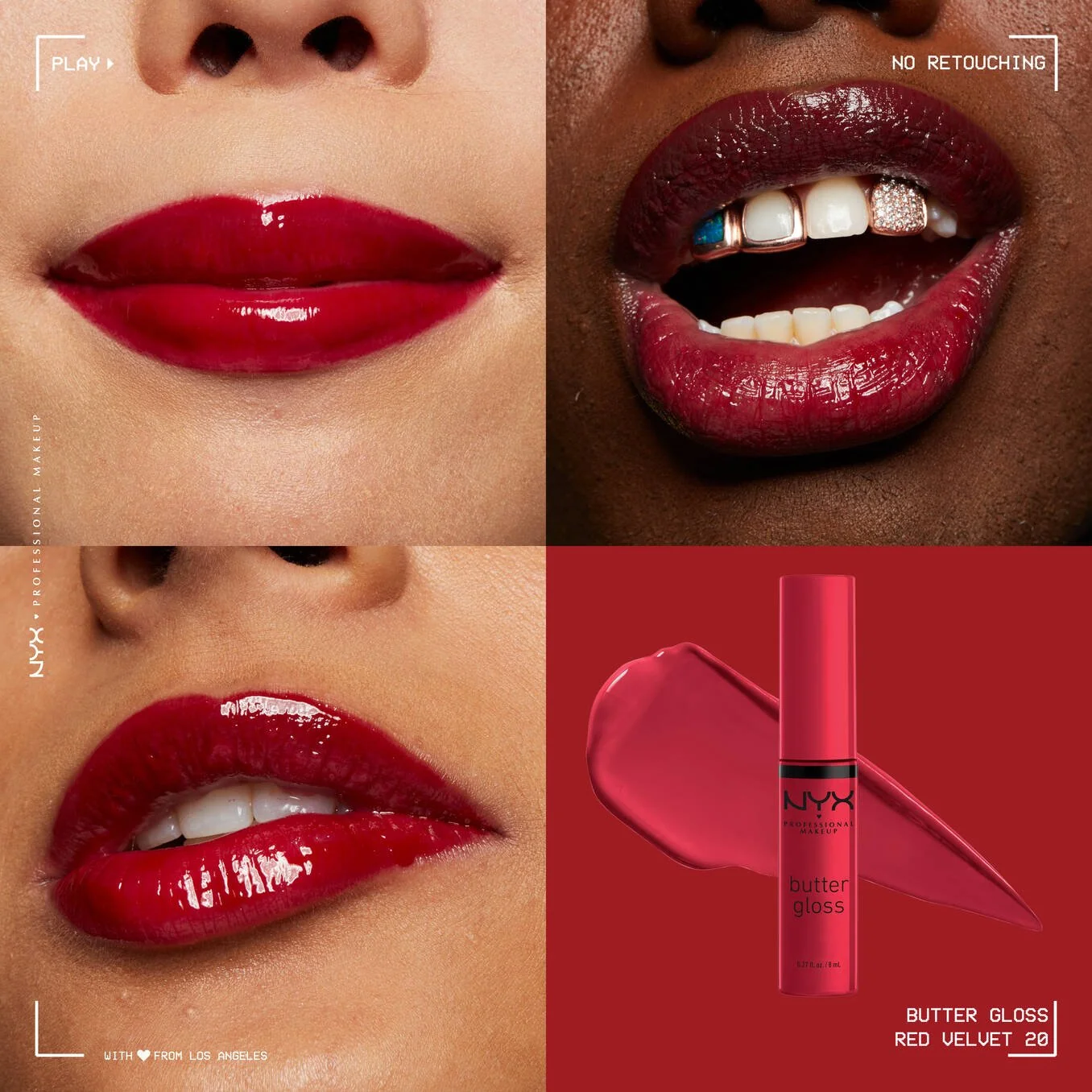 Nyx Cosmetics Butter Gloss Non-Sticky Lip Gloss Cream – Red Velvet