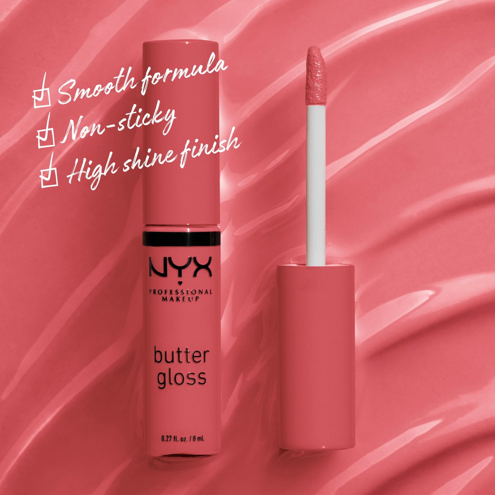 Nyx Cosmetics Butter Gloss Non-Sticky Lip Gloss Cream – Sorbet