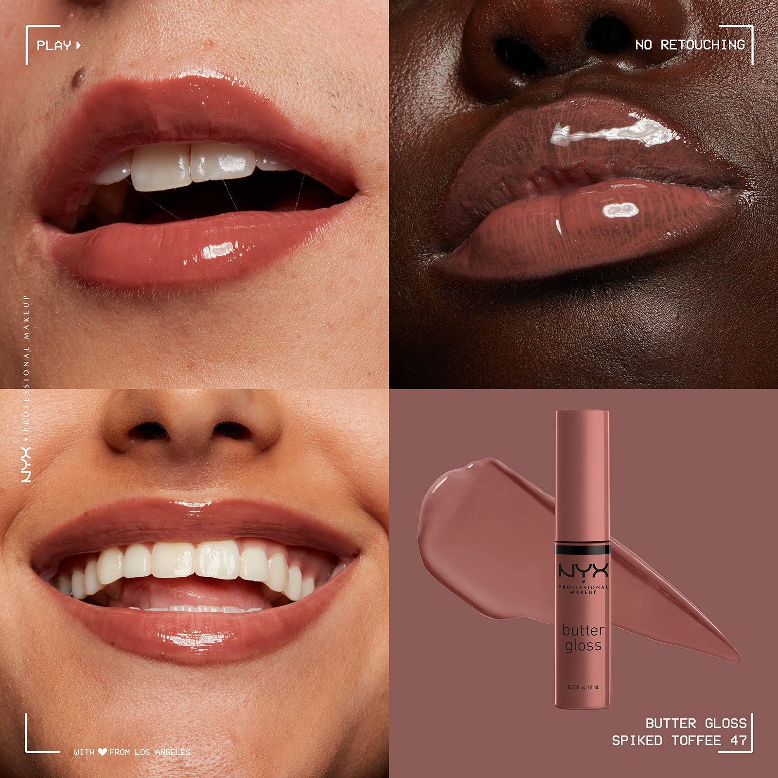 Nyx Cosmetics Butter Gloss Non-Sticky Lip Gloss Cream – Spiked Toffee