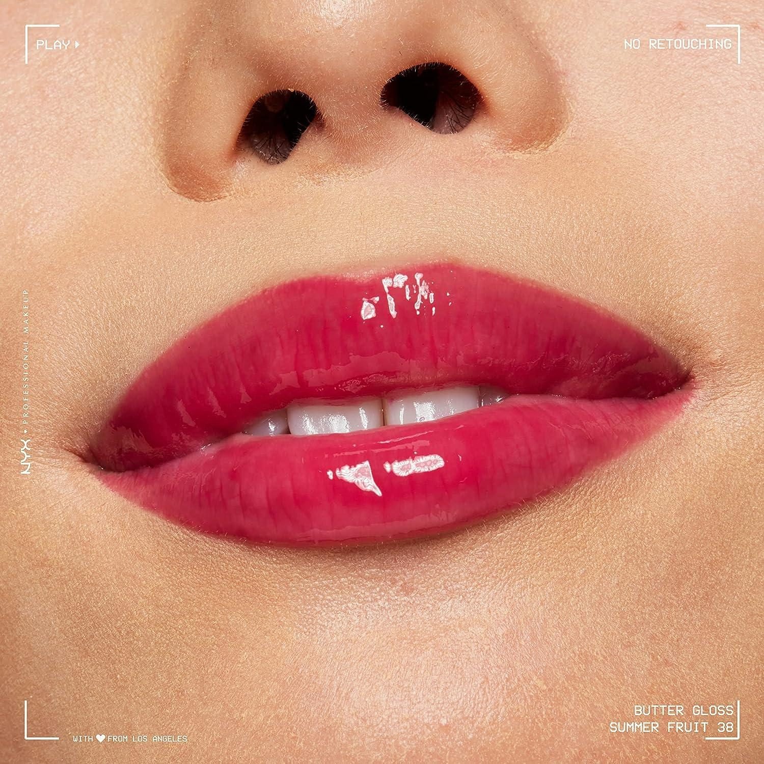Nyx Cosmetics Butter Gloss Non-Sticky Lip Gloss Cream – Summer Fruit