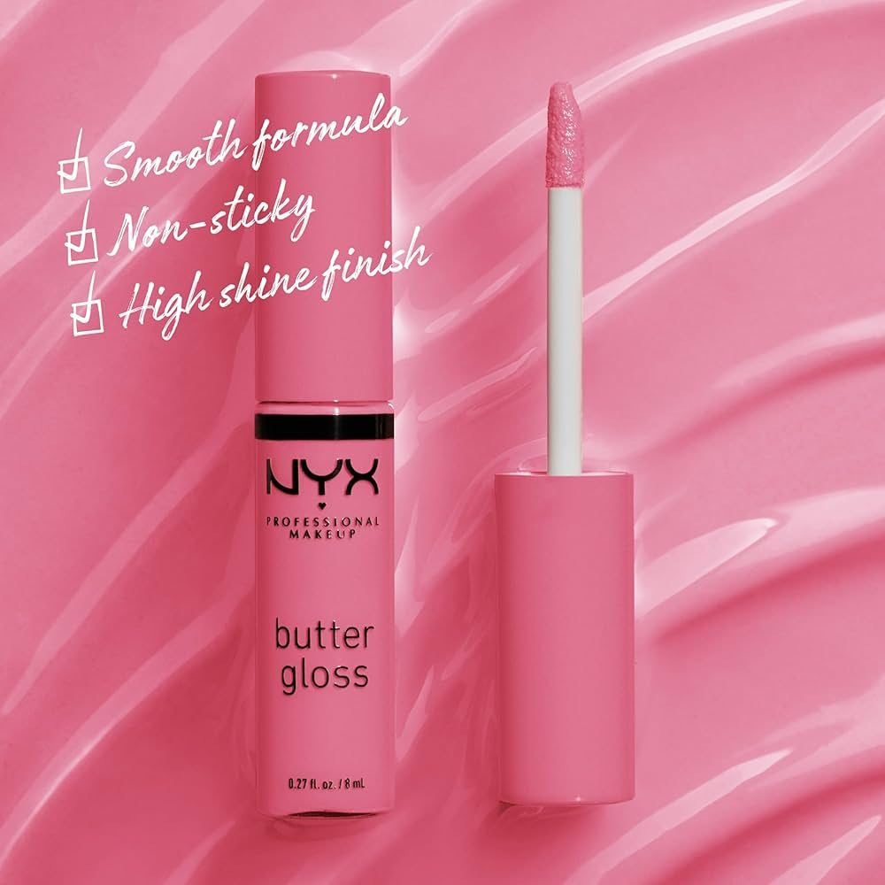 Nyx Cosmetics Butter Gloss Non-Sticky Lip Gloss Cream – Vanilla Cream Pie