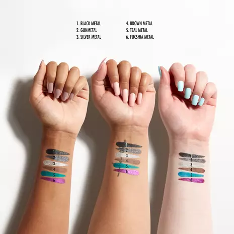 Nyx Cosmetics Epic Wear Metallic Long-Lasting Waterproof Liquid Eyeliner – Black Metal
