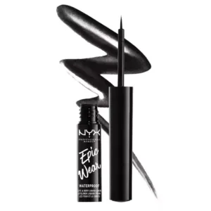 Nyx Cosmetics Epic Wear Metallic Long-Lasting Waterproof Liquid Eyeliner – Black Metal