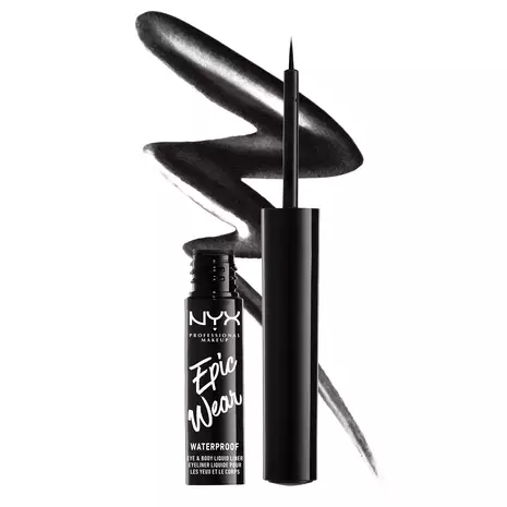 Nyx Cosmetics Epic Wear Metallic Long-Lasting Waterproof Liquid Eyeliner – Black Metal