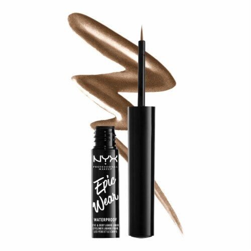 Nyx Cosmetics Epic Wear Metallic Long-Lasting Waterproof Liquid Eyeliner – Brown Metal