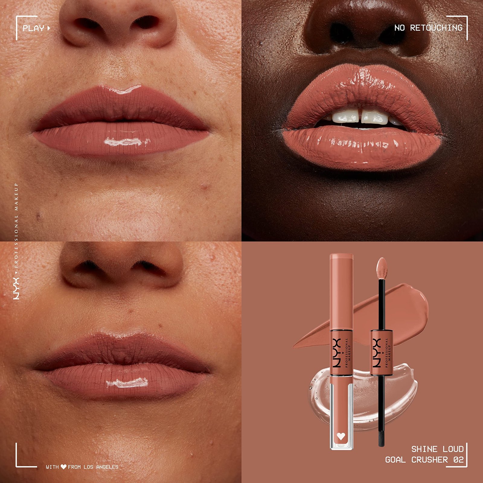 Nyx Cosmetics Shine Loud Vegan High Shine Long-Lasting Liquid Lipstick – Goal Crusher