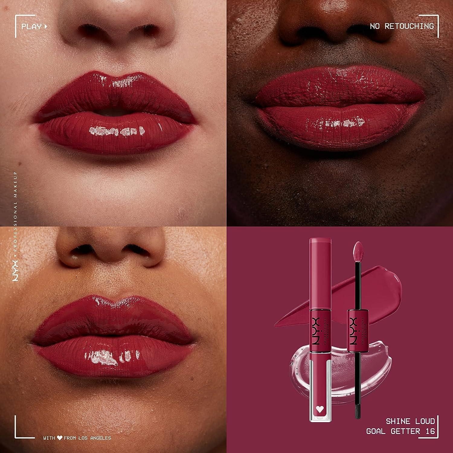 Nyx Cosmetics Shine Loud Vegan High Shine Long-Lasting Liquid Lipstick – Goal Getter