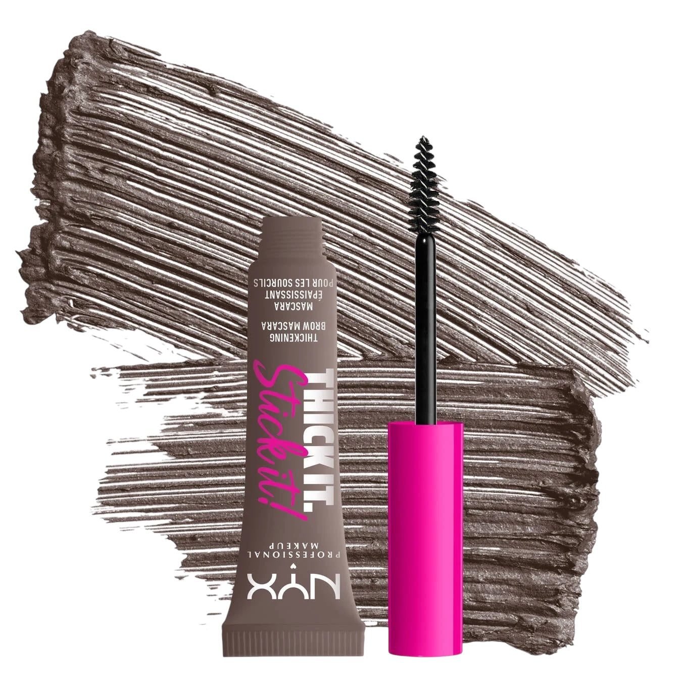 Nyx Cosmetics Thick it Stick it! Thickening Brow Gel Mascara – Ash Brown