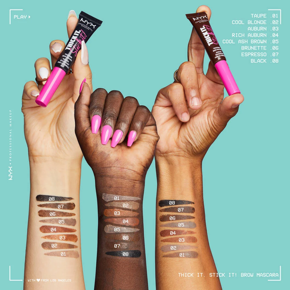 Nyx Cosmetics Thick it Stick it! Thickening Brow Gel Mascara – Cool Blonde