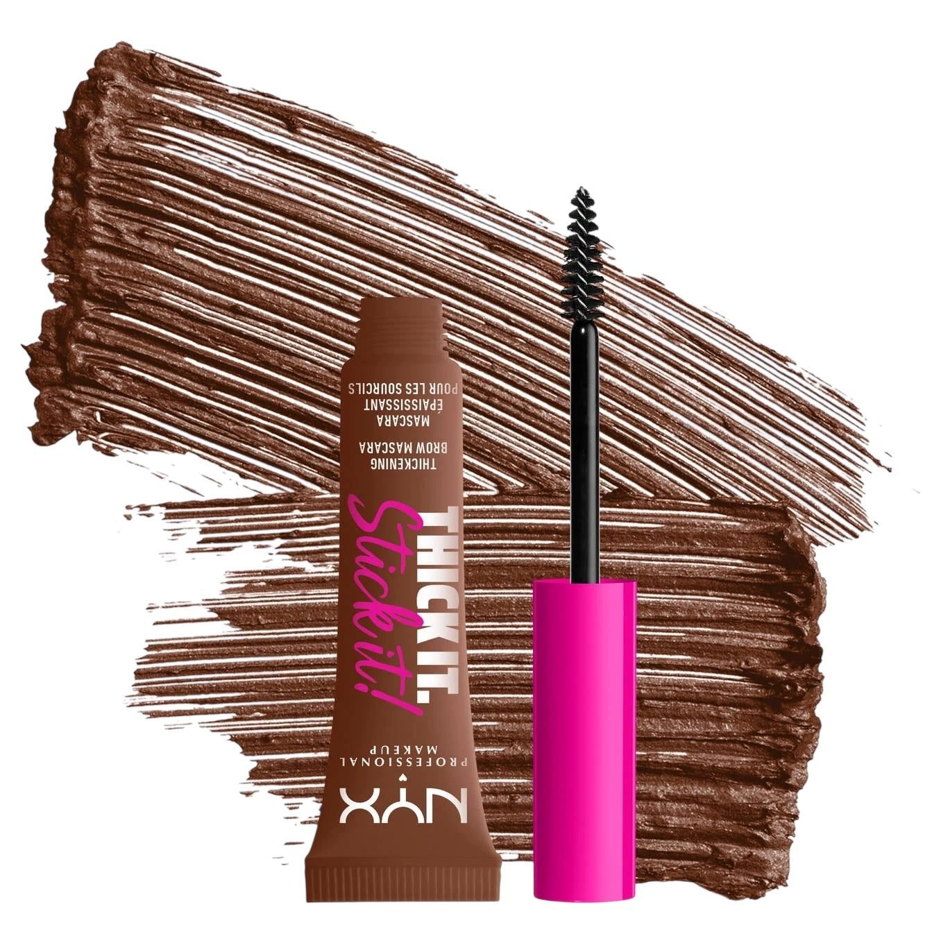 Nyx Cosmetics Thick it Stick it! Thickening Brow Gel Mascara – Rich Auburn