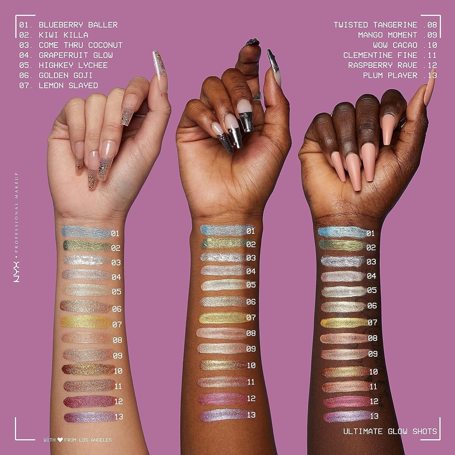 Nyx Cosmetics Ultimate Glow Shots Liquid Eyeshadow – 13 Plum Player