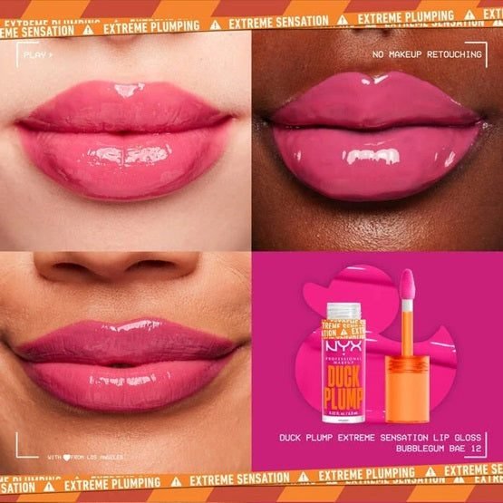 NYX – Duck Plump High Pigment Plumping Lip Gloss – 12 BUBBLEGUM BAE