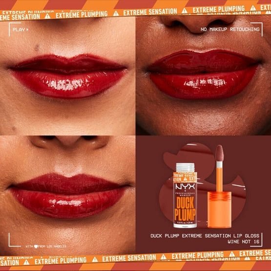 NYX – Duck Plump High Pigment Plumping Lip Gloss – 16 WINE NOT