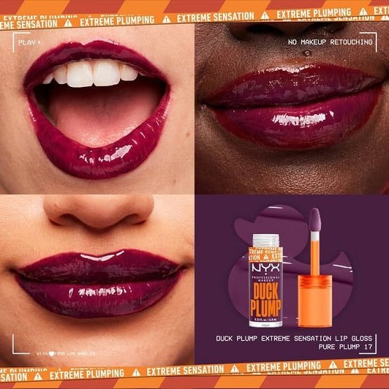 NYX – Duck Plump High Pigment Plumping Lip Gloss – 17 PURE PLUM
