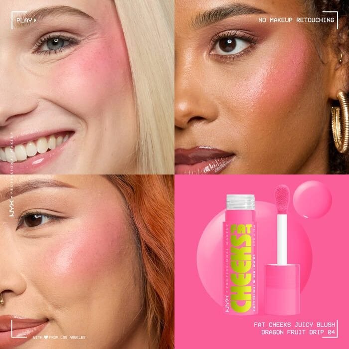 NYX – Fat Cheeks Juicy Liquid Blush – Dragon Fruit Drip