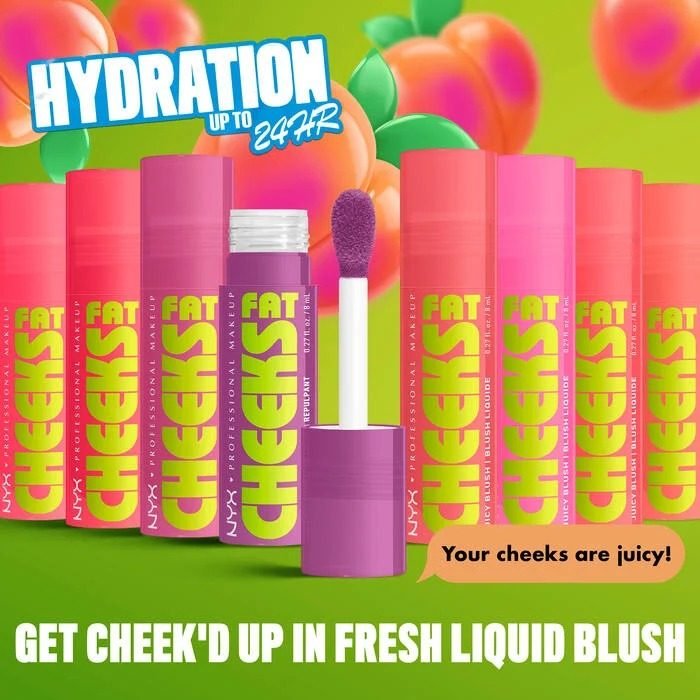 NYX – Fat Cheeks Juicy Liquid Blush – Dragon Fruit Drip