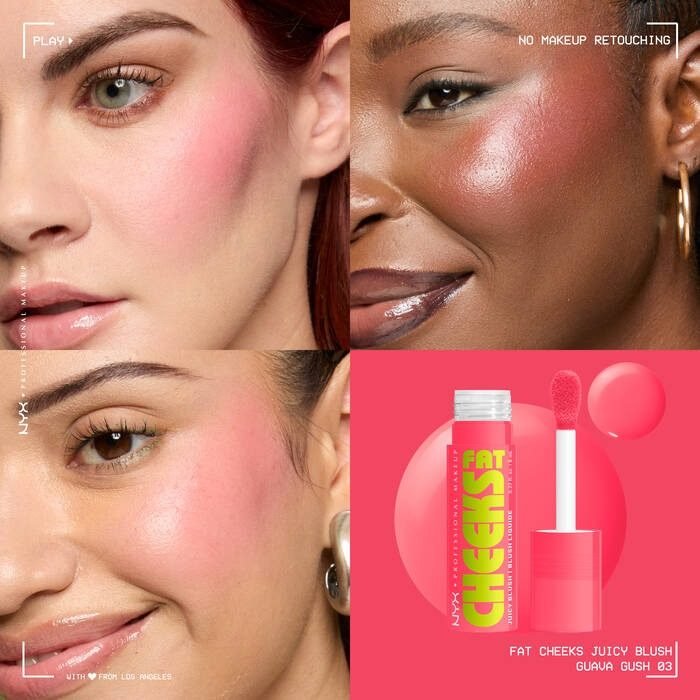 NYX – Fat Cheeks Juicy Liquid Blush – Guava Gush