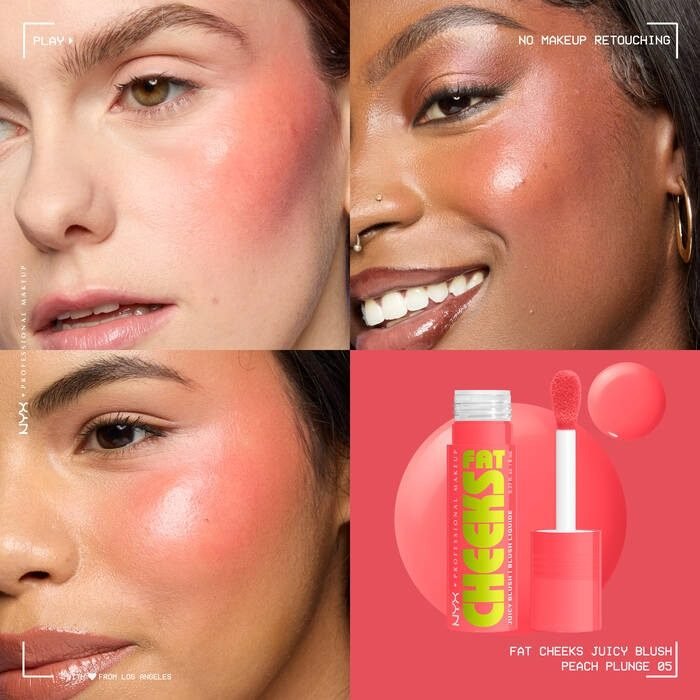 NYX – Fat Cheeks Juicy Liquid Blush – Peach Plunge