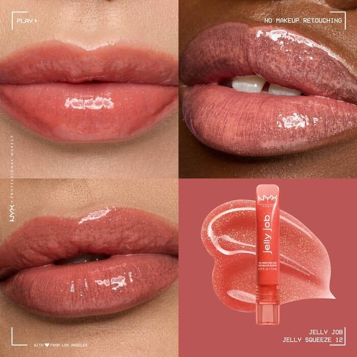 NYX – Jelly Job Full-Bodied High Shine Gloss – 12 Jelly Squeeze