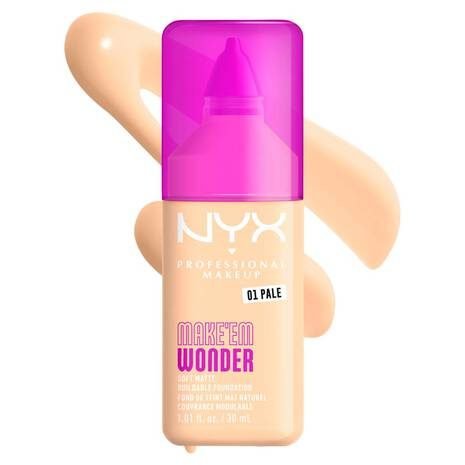 NYX – Make ‘Em Wonder Soft Matte Buildable Foundation – 01 Pale