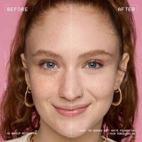 NYX – Make ‘Em Wonder Soft Matte Buildable Foundation – 02 Fair Porcelain